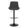 Swivel Upholstered Adjustable Height Counter Stool with Metal Frame