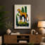 Spotted Leopard In Foliage Vintage - Print-136808719-136808720