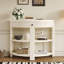Console en bois avec tiroir et tablettes-133712547