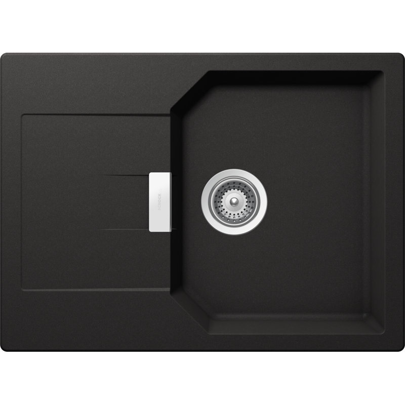 Schock Single Bowl Inset Kitchen Sink, Nero