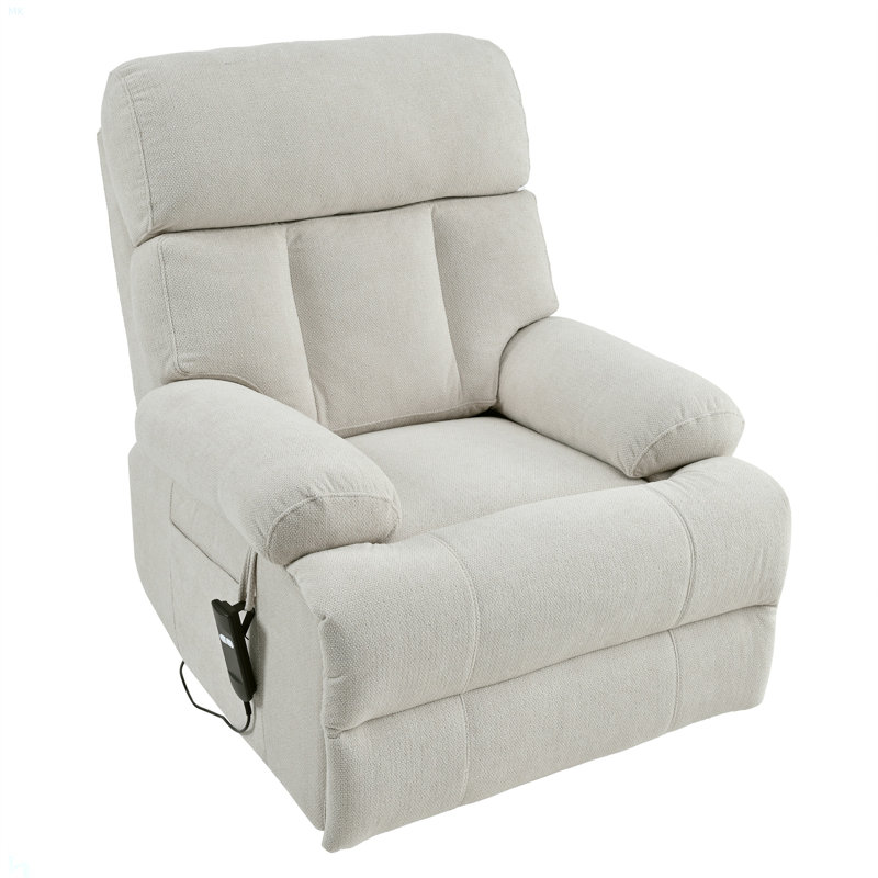 Oversized Power Lift Recliner Chair For Elderly, Electric Fabric Recliner Chair For Seniors, Home Theater Seating,Reclining Sofa Chair With Remote Control,Side Pocket ,Spacious Seat