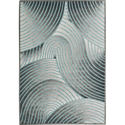 Civan Abstract Flat Weave Area Rug