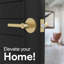 Poignée de porte intérieure réversible avec rosette ronde Mega Handles RONN | Acier inoxydable durable | Clés identiques, chambres à coucher, salles de bain et couloirs (paquet de 2)-112104375-136429600-136429602
