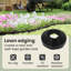 5 cm H Plastic Lawn Edging Fencing-125152825-125152830