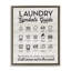«Laundry Laundry Symbols Guide», art mural sur toile par lettrage et doublure-1950166889-1950166895