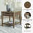 Franccesca End Table with Storage
