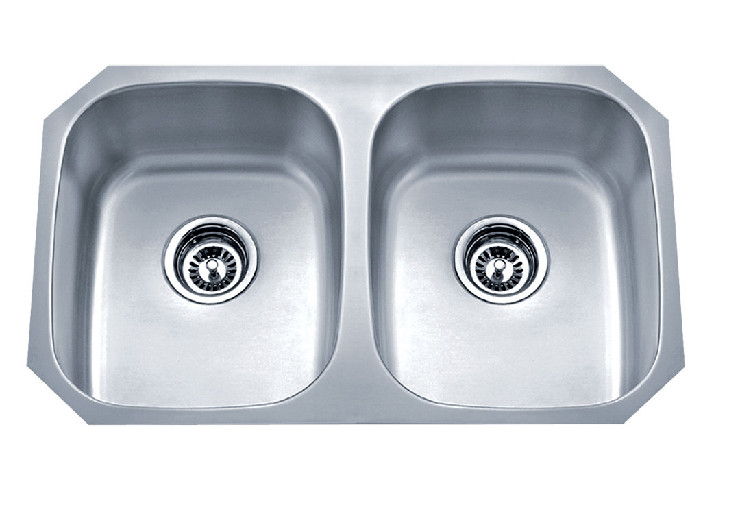 Specialty Series 29.125'' L Undermount Double Bowl Stainless Steel Kitchen Sink Wells Sinkware