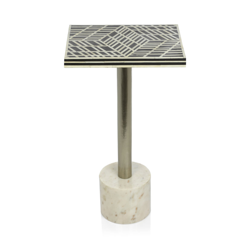 Table de bout à piédestal en marbre Wikieup