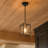 1-Light Kitchen Island Pendant  With Lantern Geometric Shape Dimmable
