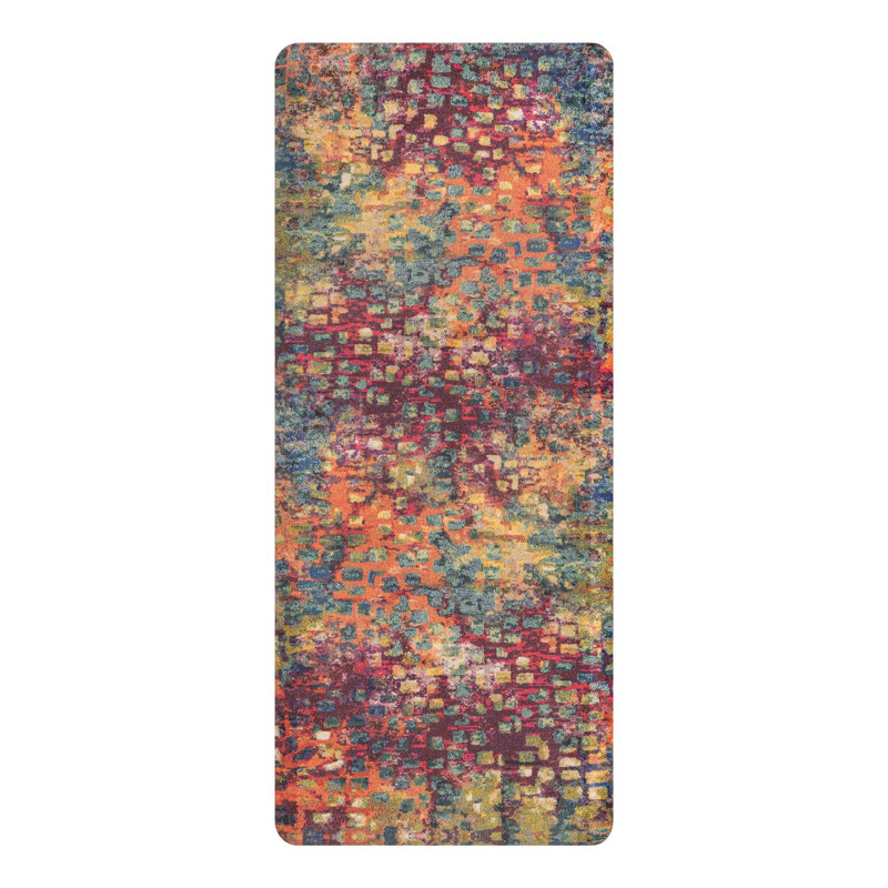 Prickett Modern Abstract Water Resistant Anti-Fatigue Non-Skid Kitchen Mat, Rectangle 2' x 5'