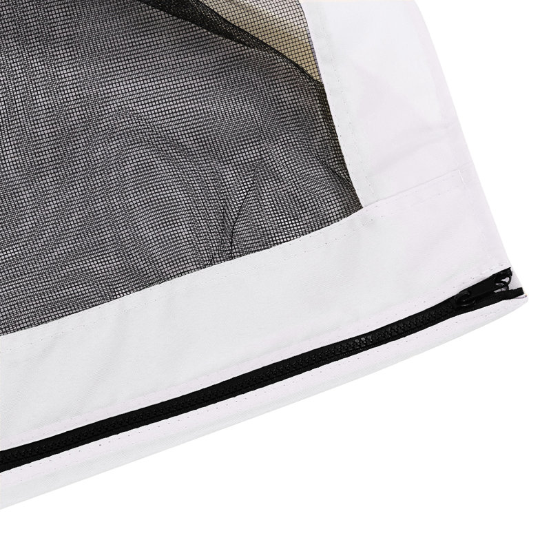 10' X 13' Patio Gazebo And Canopy Sidewall Replacement Netting, White. Guards Winged Debris. Straightforward Installation Method. Suits Different 10'x13' Versions. Composed