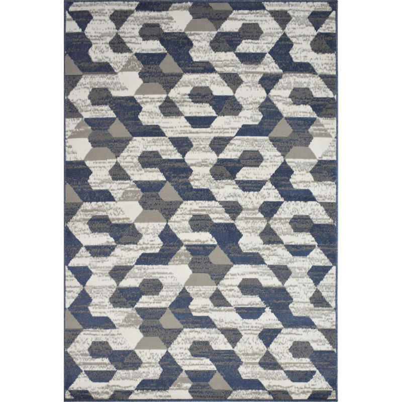 Khem Geometric Indoor Rug, Rectangle 5' x 7'