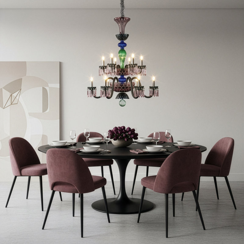 Noir 12-Light Chandelier