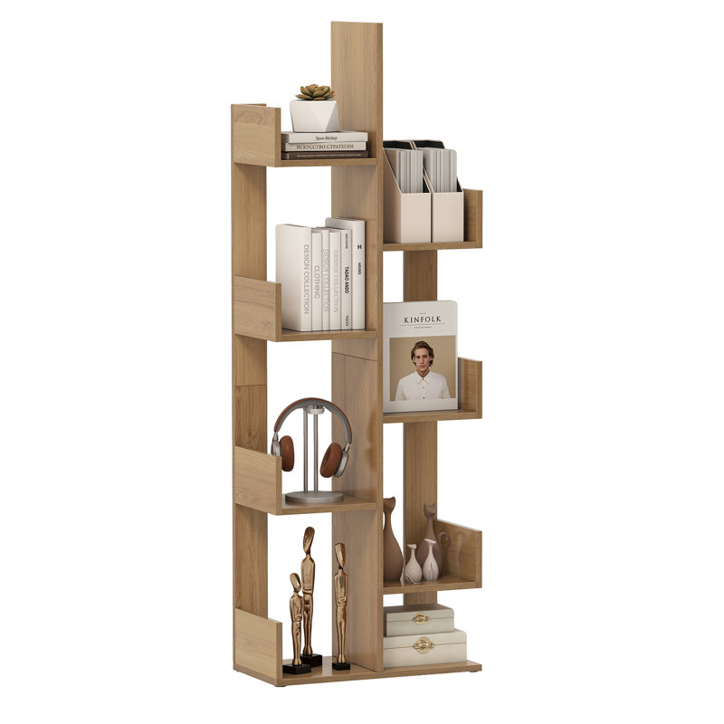 145 cm H x 50 cm W Etagere Bookcase, Yellow