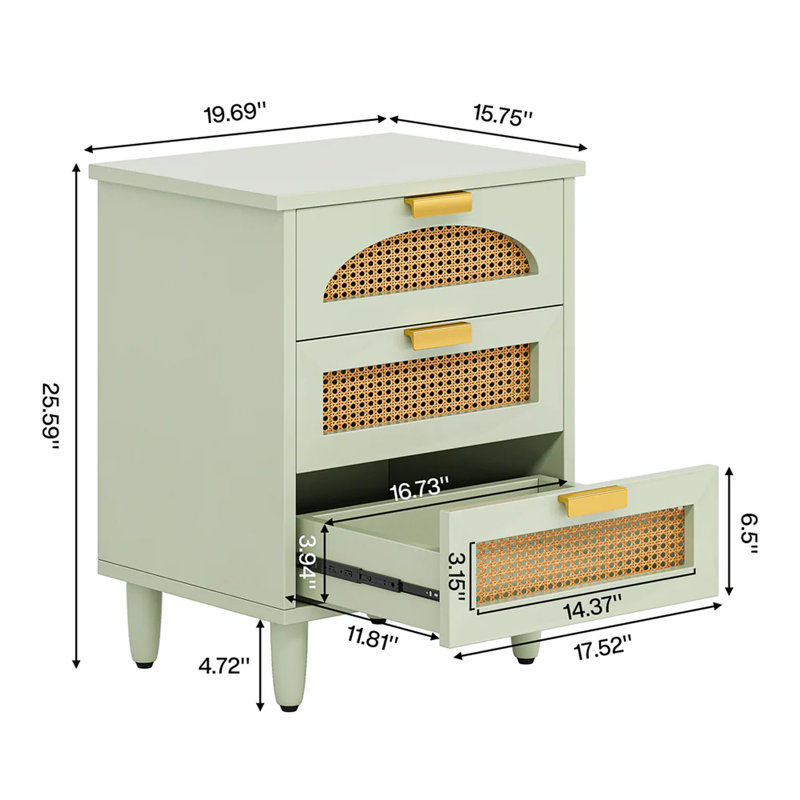 Rattan Side Table