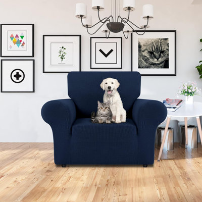 Housse pour fauteuil à coussins carrés/rectangulaires