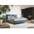 Upholstered Blue Bed-1442262150