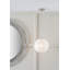 Corinna 1 - Light Brushed Nickel Sphere Pendant