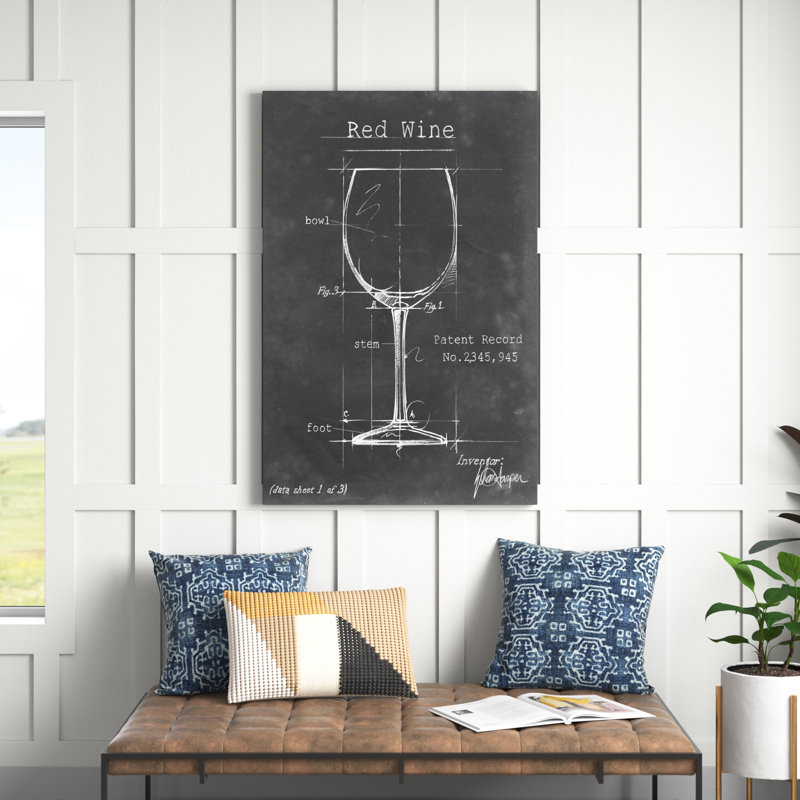 Barware Blueprint III by Ethan Harper - Painting, Black Framed Paper Print, 50cm H x 34cm W