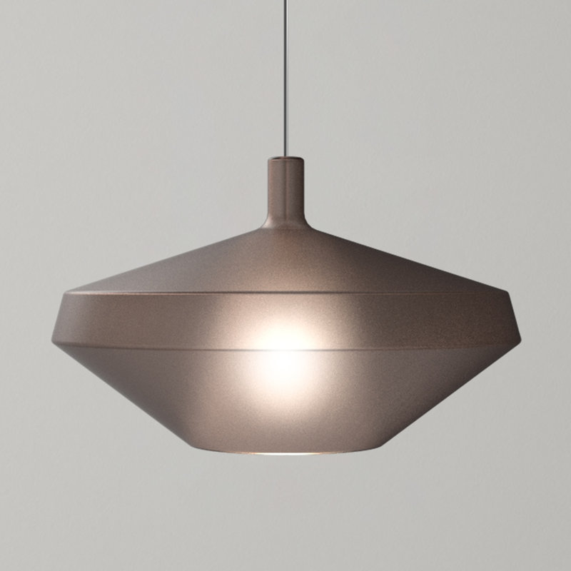 MOM 1 - Light Pendant, Titanium, Sand Glass