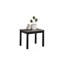 Ensemble de table 3 pièces de style contemporain à finition grise 1 table basse 2 tables de bout en faux marbre avec pieds en bois-1736680880