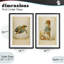 Ensemble de 2 reproductions encadrées sous-verre vintage, "Bathing Animals", par Grotto Studios-584623696-584623703