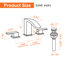 Robinet de lavabo de salle de bain or brossé à 3 trous avec lavabo et robinet escamotable-90655397
