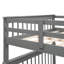 Lit superposé gris avec design et rangement. Pour chambre à coucher. Fabrication en bois massif. Abondants escaliers sécuritaires. Fonction polyvalente. Pas de sommier tapissier. 250 lb supérieur, capacité inférieure de 300 lb. 96,16 po x l