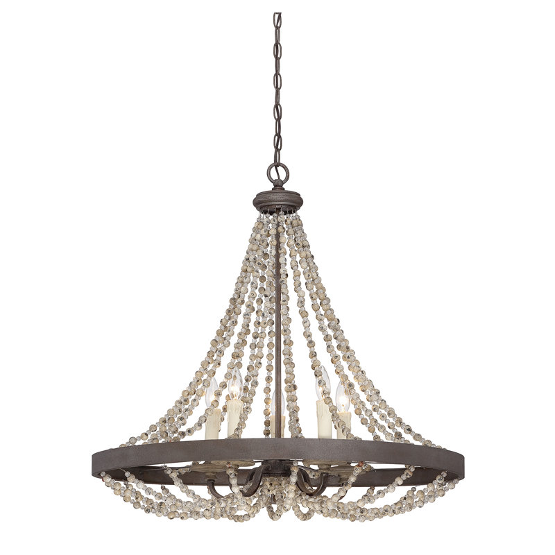 Lustre empire unique à 5 lumières Viv