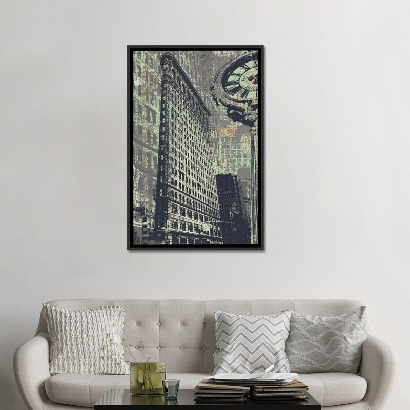175 Fifth Avenue, impression sur toile tendue, H 48 po x l 32 po x P 1,5 po, Toile avec cadre noir, Pas de tapis