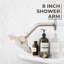 Bras de douche mural 8 "avec bride-63383088
