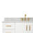 Nobe 48'' Solid Wood Single Bathroom Vanity with 0.75'' Carrara Marble Top-398803230-362971076-397268568