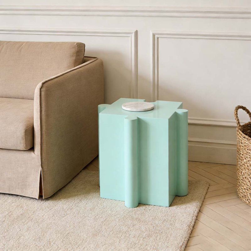 Table d'appoint Art, Vert clair