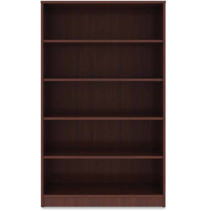 Orlanda Bookcase, Mahogany, (5 Shelves) 60" H x 36" W x 12" D