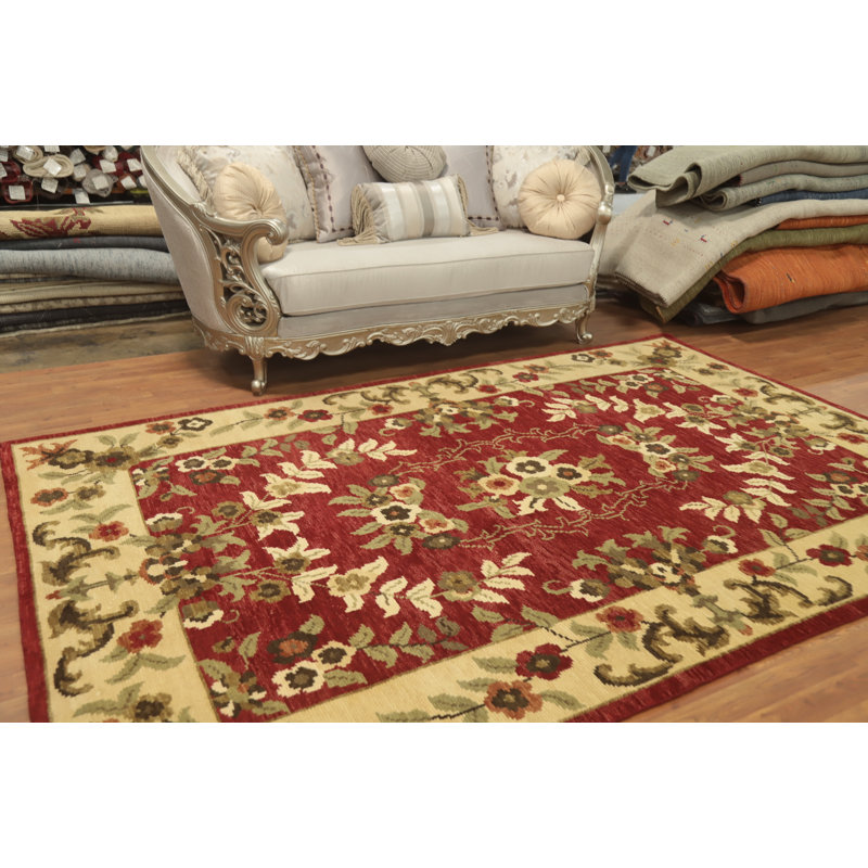 Tapis floral 7 x 7 po