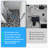 36" W x 72"H Folding Shower Door Bi-Fold Frameless Bathroom Shower Door with 6mm Glass-100970343