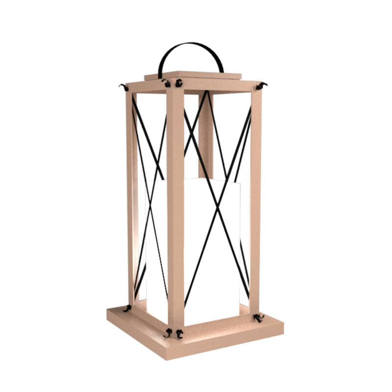 Desk Table Lamp, 25.35" H x 13.65" W x 13.65" D, Charcoal