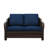 Polyethylene (PE) Wicker Outdoor Patio Loveseat-396752065
