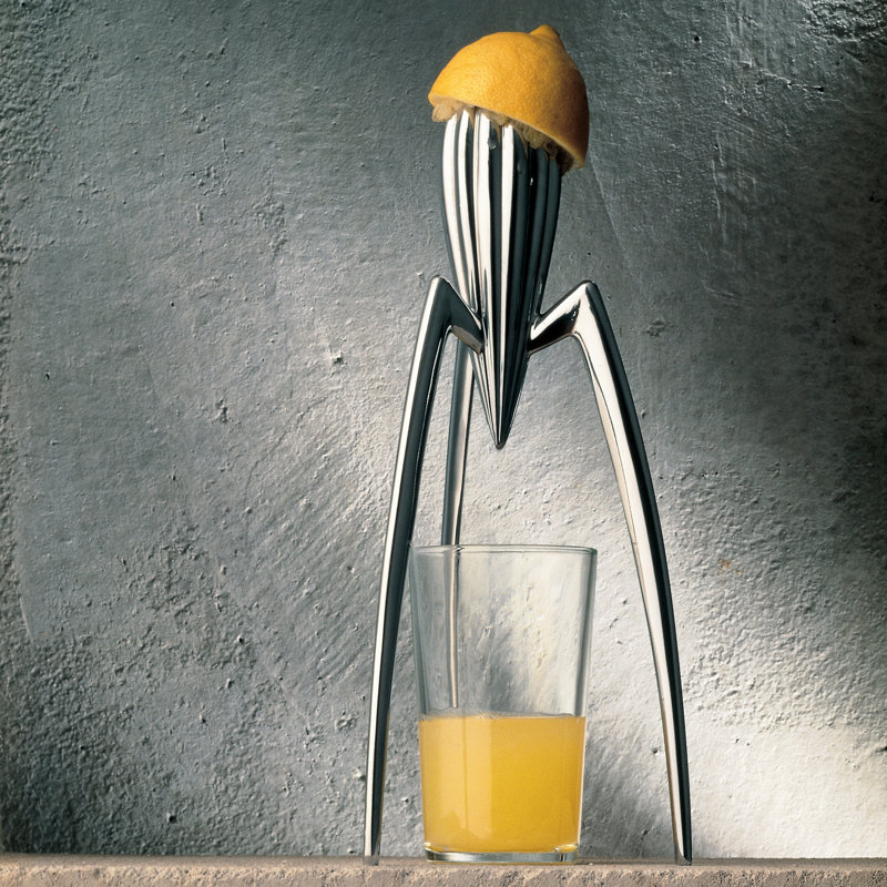 Mirror Polished Aluminum Citrus Juicer, 14 cm