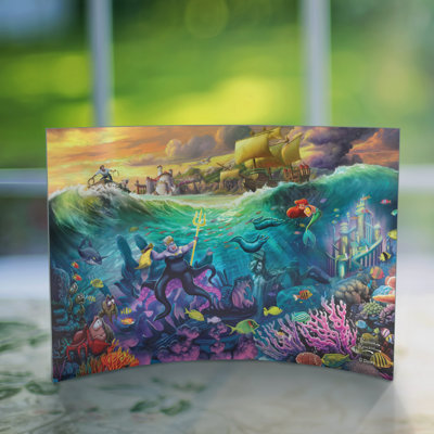Imprimé acrylique incurvé Disney (Ursula)