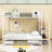 Twin Over Full Bunk Bed With Twin Trundle, Wardrobe And Stairs-1358098605