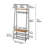 Multifunctional Coat Rack Shoe Bench with 5 Hooks - Ideal Hall Tree for Entryway Storage and Bedroom Organization