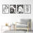Metal Wall Art Décor,Morden Wall Art for Living Room Bedroom Hallway Dining Room, Line Art Wall Décor,Set of 4-1058097841