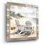  «Cape Cod Adirondack Chairs» par Nicole DeCamp, art mural en verre acrylique, 24 po x 24 po-126484929