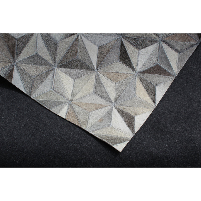 Tapis multicolore en laine à motif géométrique Hide Blandinsville - 9 pi x 12 pi, Rectangle 9 pi x 12 pi