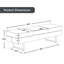 Banc de salle d'attente Spradley, banc de réception pour invités, similicuir, capacité de 650 lb-681531200