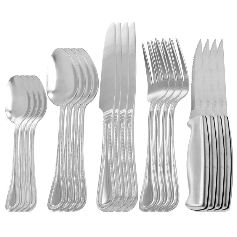 Oster 20 Piece Flatware Set, Service for 4