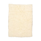 Aalish Premium Flokati Wool Shag Hand Loomed Ivory Rug