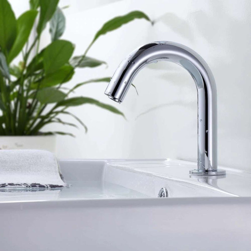 Fontana Brio Commercial Chrome Touchless Volume Automatic Sensor Hands Free Faucet