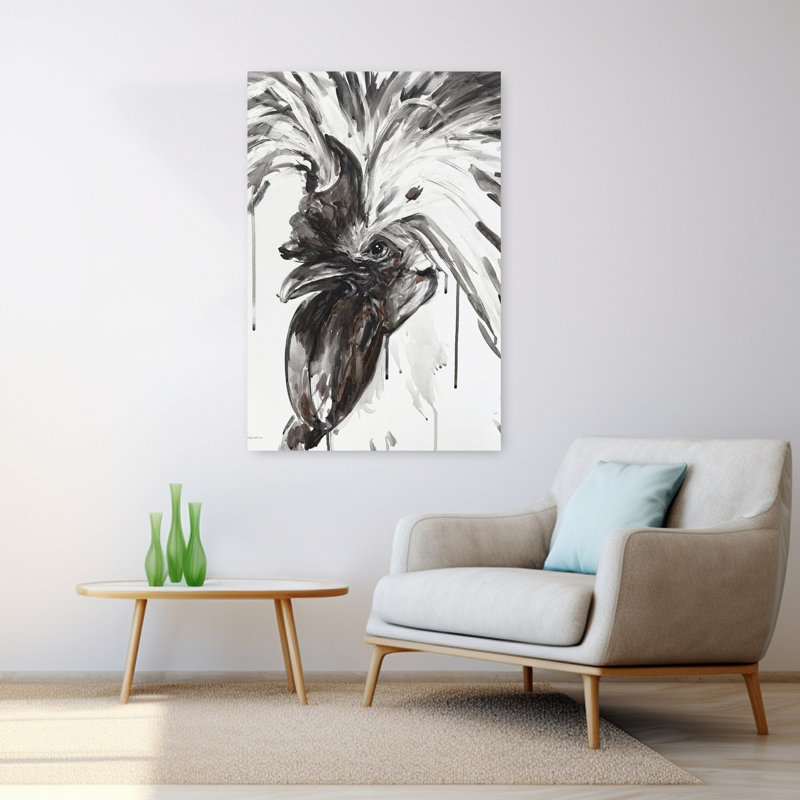 Art animalier contemporain féroce, H 48 po x l 32 po